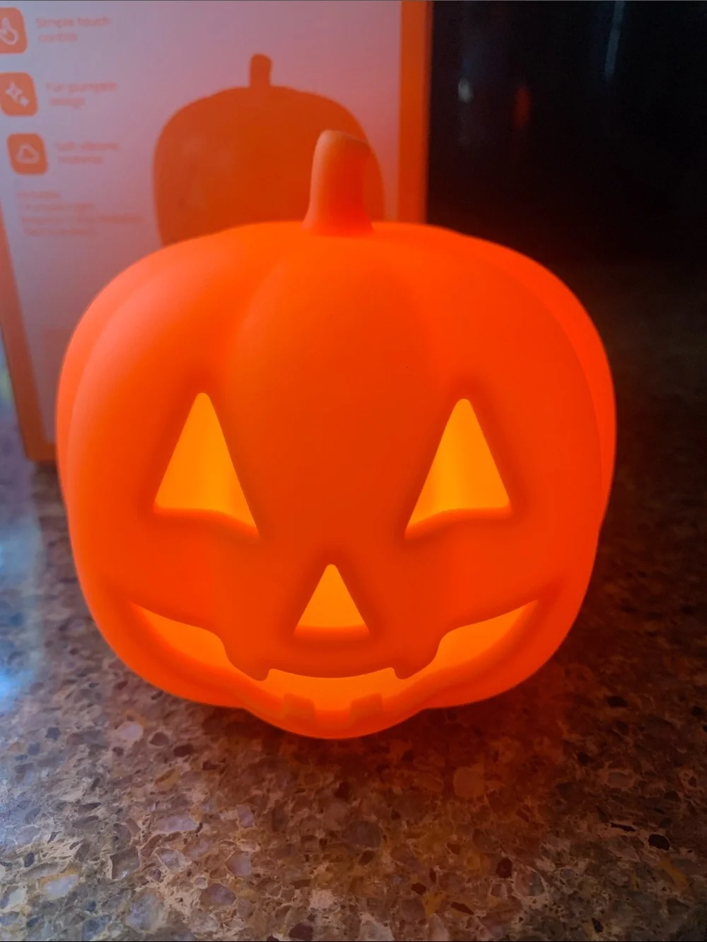 Pumpkin Touch Light - Orange Halloween Kids Costume Accessory